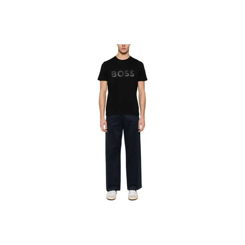 PALM ANGELS Sartorial Tape Short Sleeved Polo Shirt-3