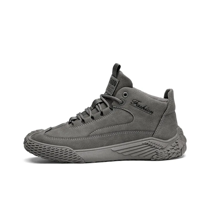 Bull charm Men's Casual Shoes Men Low Top Black/Gray/Khaki-6