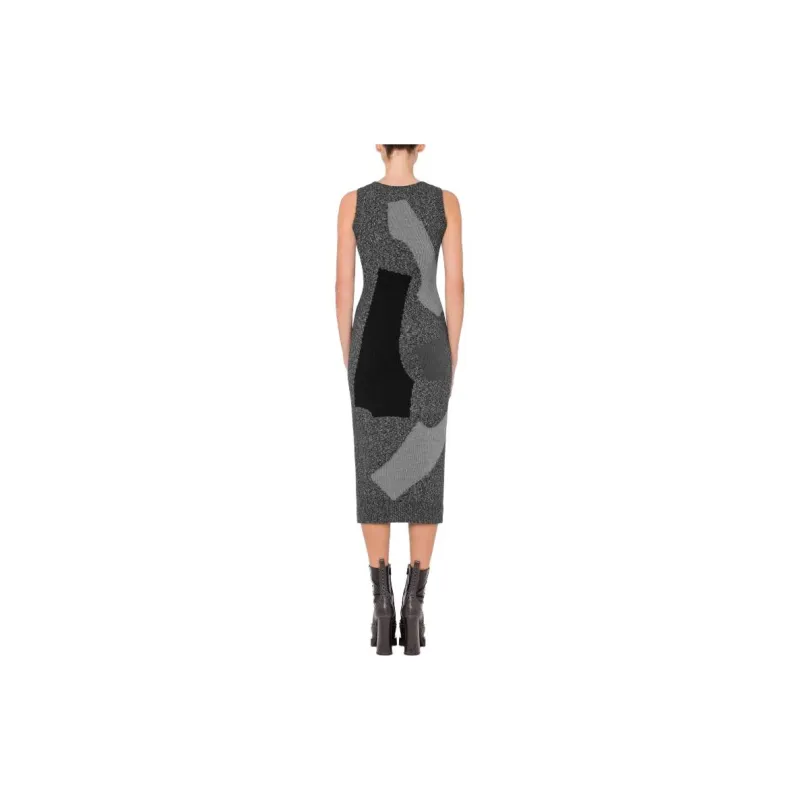 MOSCHINO Sleeveless Dresses Women's Gray-2