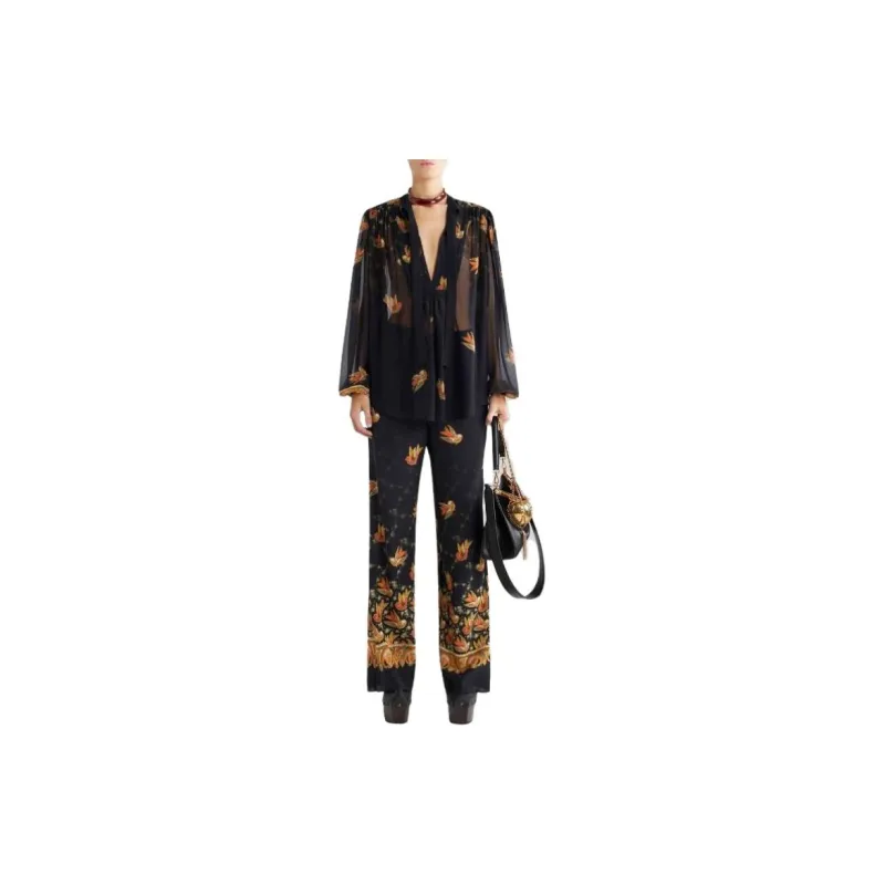 ETRO Paisley Printed Straight Leg Trousers-3