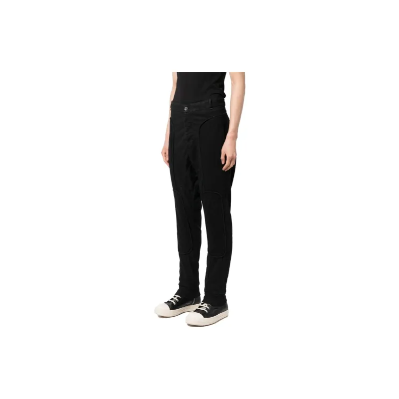 Masnada Drop-crotch Cotton Trousers-2
