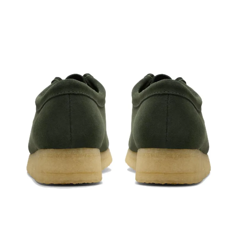 Clarks Originals Wallabee Forest Green Suede Women's-4