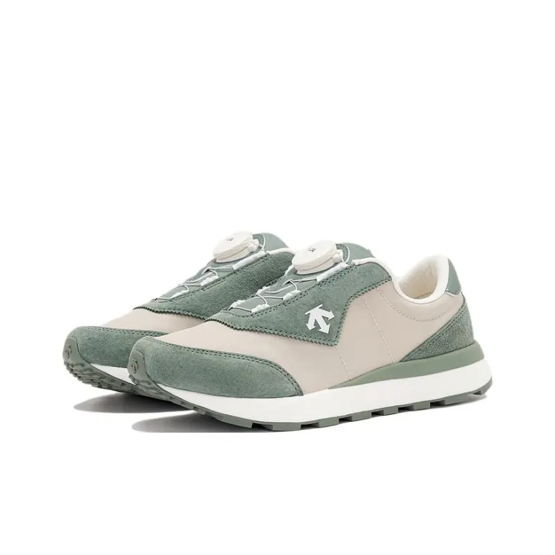DESCENTE Sports Life Collection Anti Slip Wear Resistant Kids Lifestyle Shoes Khaki Green Teenagers-2