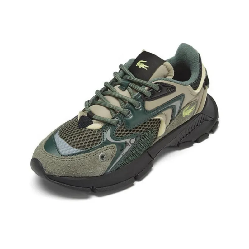 LACOSTE Wear Resistant Low Top Casual Shoes Women's Dark Green-2
