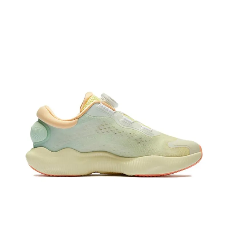 FILA KIDS BOA Anti Slip Wear Resistant Low Top Kids' Training Shoes Yellow Green Unisex-1