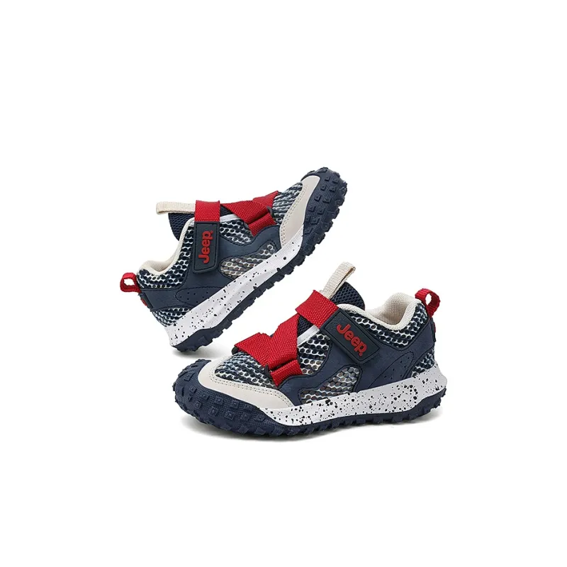 Jeep Anti Slip And Wear Resistant Breathable Kids Lifestyle Shoes Dark Blue Red Kids'-6