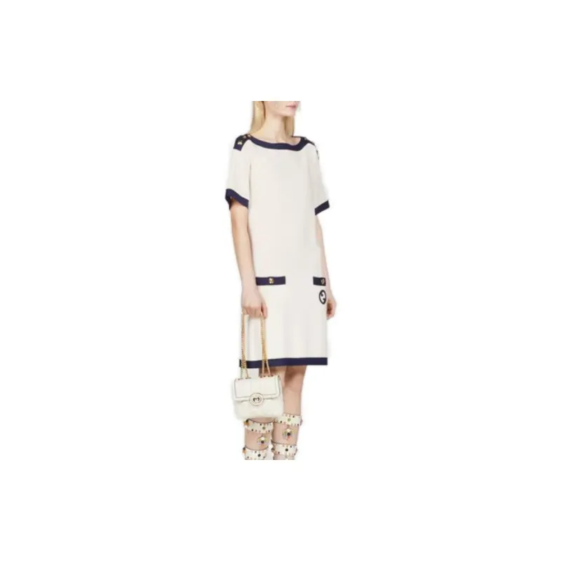 GUCCI Gg Logo Embroidered Dress-3