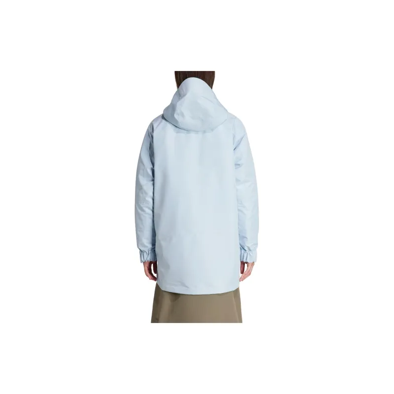Adidas Waterproof And Windproof Windbreaker Jacket Women's Light Blue-3