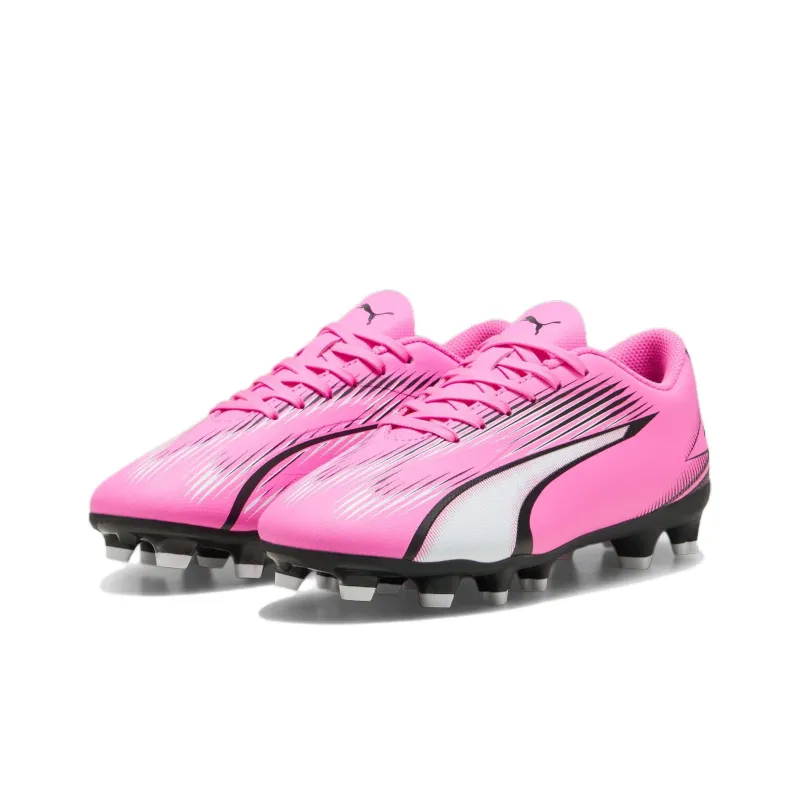 PUMA Ultra Play Slip Resistant Anti Kick Cushioning Abrasion Resistant Low Top Kids' Soccer Shoes Fuchsia Teenagers-2