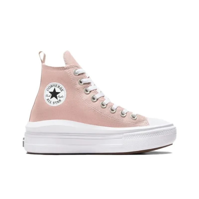 Converse All Star Move Anti Slip Wear Resistant High Top Kids Canvas Shoes Light Pink Teenagers-1