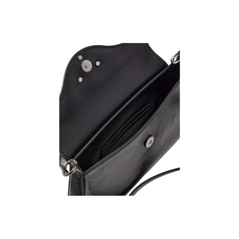 Valentino GARAVANI Shiny Calfskin Crossbody Bag Shoulder Bag Mini Women's Black-6