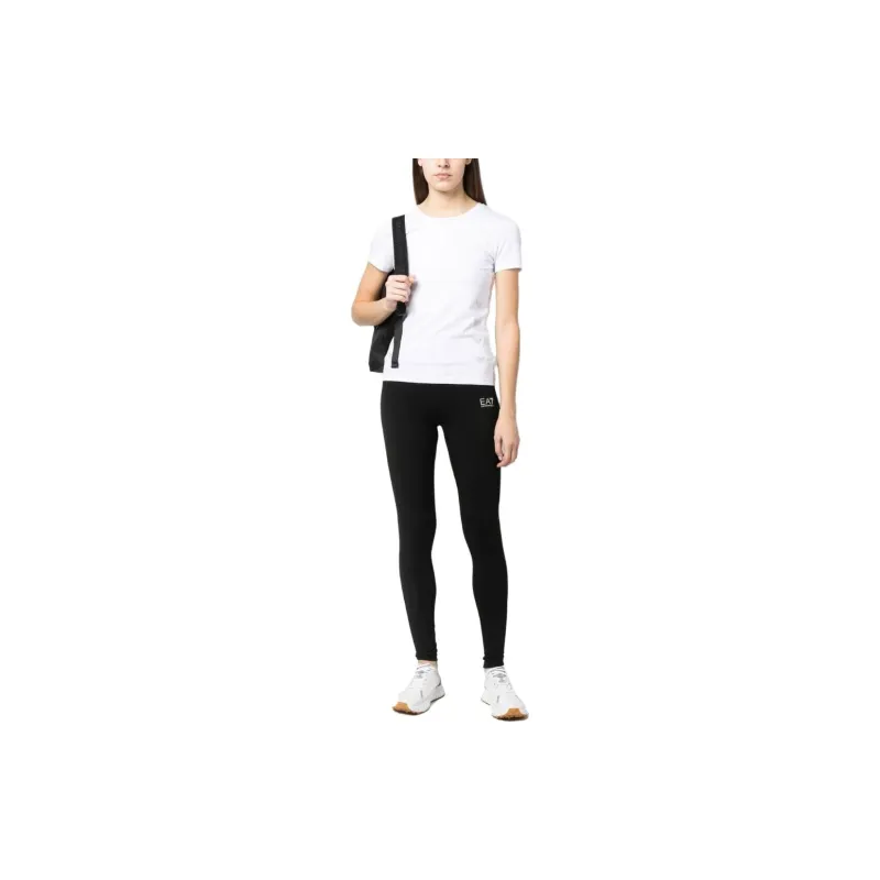 EMPORIO ARMANI Logo print Cotton Leggings-1