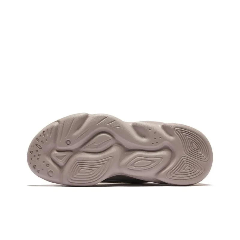 Erke White Ginger Anti-Slip Wear-Resistant Low-Top Casual Shoes Women's Floating Rock Gray Pearl Milk Tea-4