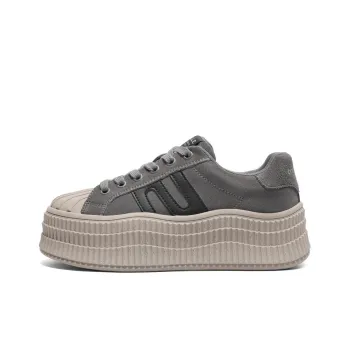 BELLE Anti Slip And Wear Resistant Lightweight Height Increasing Low Top Skateboard Shoes Women's