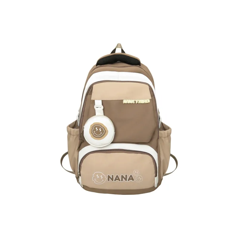 NX DOUGHNUT Nylon Backpack Unisex Gray/Black/Orange/Khaki/Light Green/Jasper-6