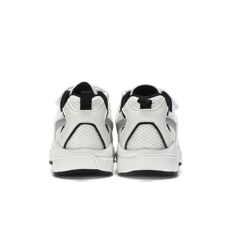 PONY Slip Resistant Cushioning Breathable Low Top Kids' Running Shoes White Black Green Kids'-4