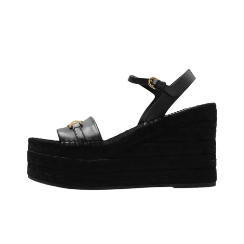 VERSACE One Strap Sandals 11.5cm Women's Black