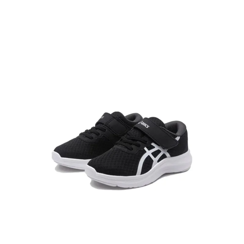 Asics Lazerbeam Anti Slip Wear Resistant Low Top Kids' Running Shoes Black White Kids'-1