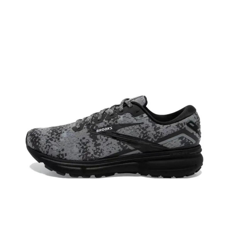 Brooks Ghost 15 Cushioning Slip Resistant Low Top Running Shoes Women's Gray Black-0