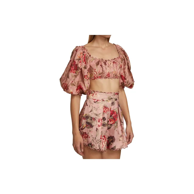 Zimmermann Cassia Scallop Crop Top-5