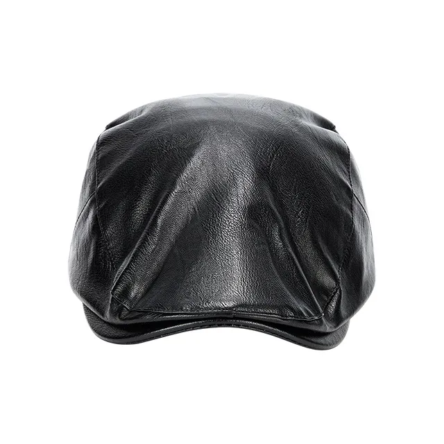 MUYKUY PU Leather Berets Women's-1
