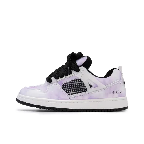 Little Red Man Slip-Resistant Cushioning Low-Top Skateboard Shoes Unisex Dazzling Color