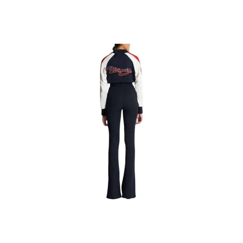 BALMAIN Wool Flared Trousers-3