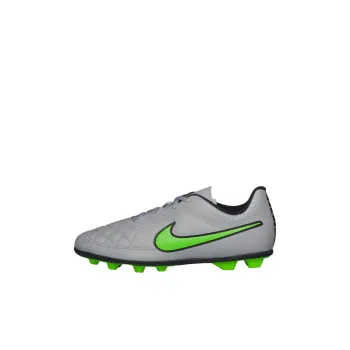 Nike JR Tiempo Rio II Fgr Slip Resistant Low Top Kids' Soccer Shoes Gray Green Kids'