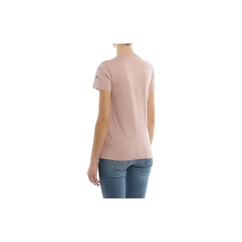 Moncler T-Shirts Women's Pink-2