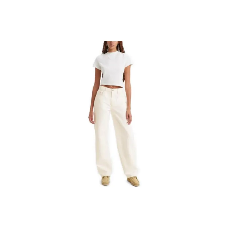 Levis Jeans Women's White-3