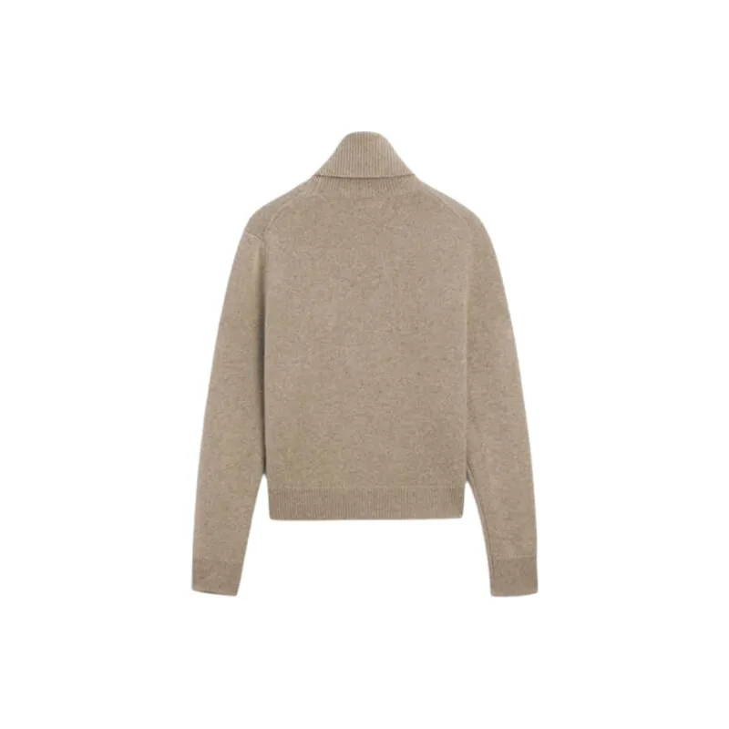 Massimo Dutti Cashmere Sweater Women's Gray Brown-1