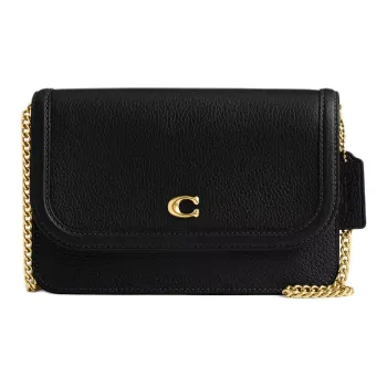 COACH Legacy Pebbled Leather Shoulder Bag Crossbody Bag Mini Women's Black