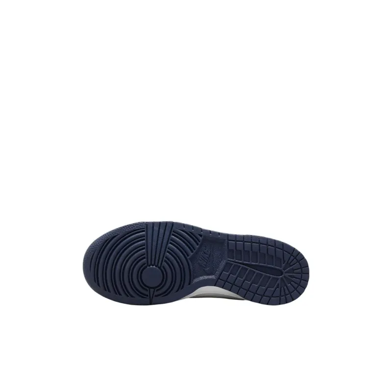 Nike Dunk Anti Slip Wear Resistant Low Top Kids' Skateboarding Shoes White Blue Kids'-4