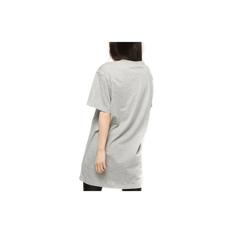 Nike Sportswear Essential Short Sleeved Dresses Women's Gray-4