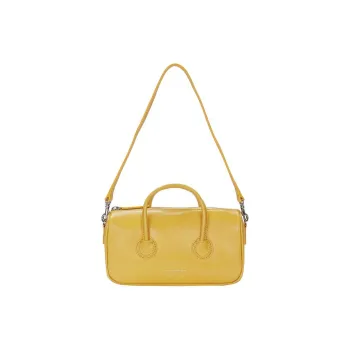 MARGE SHERWOOD Cow Leather Shoulder Bag Crossbody Bag Handbag Small Size Women's Yellow