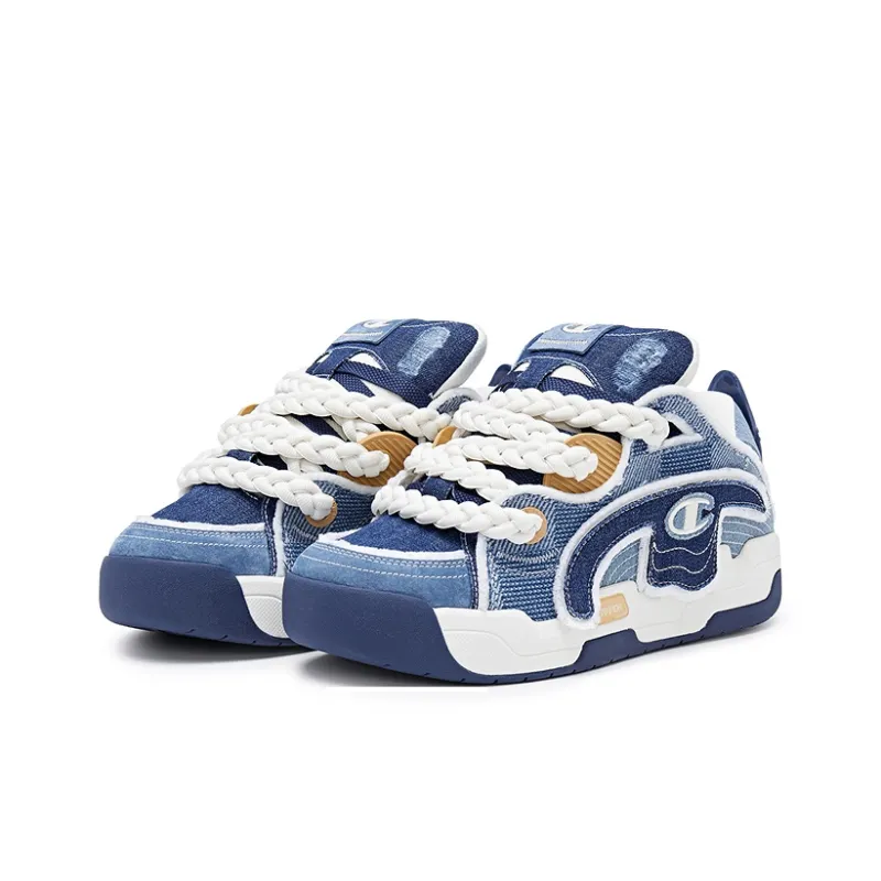 Champion Low Top Skateboard Shoes Men's Macedonian Blue/Ephedra-2
