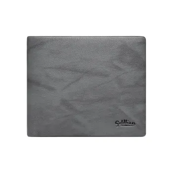 GOLDLION Top Grain Genuine Leather Wallet Regular Men's Gray