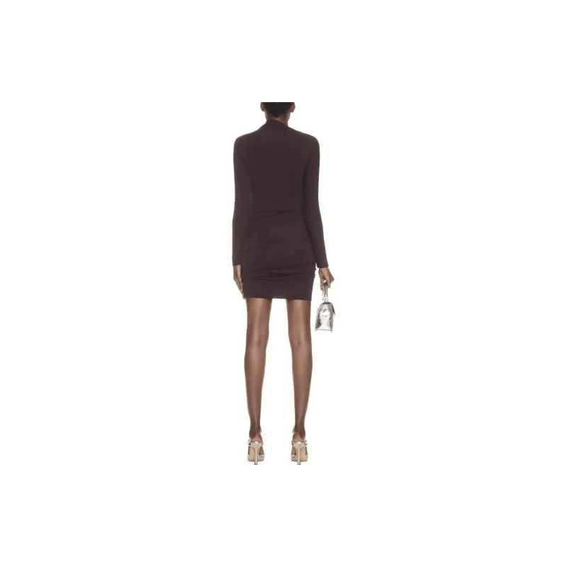 OFF WHITE Off Stamp Twist detail Minidress-2