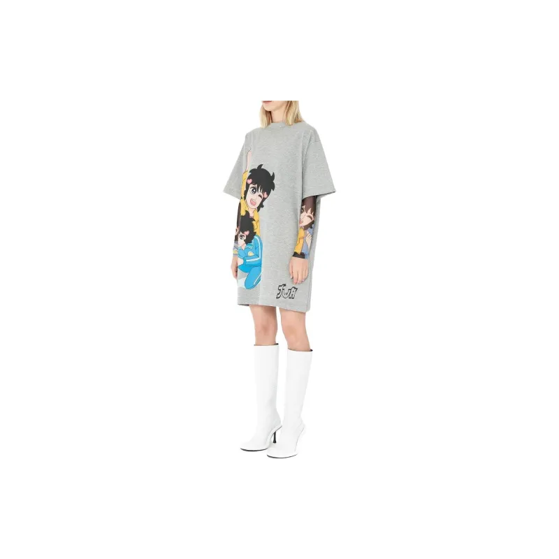 JW Anderson Short Sleeved Dresses Women's Gray-2