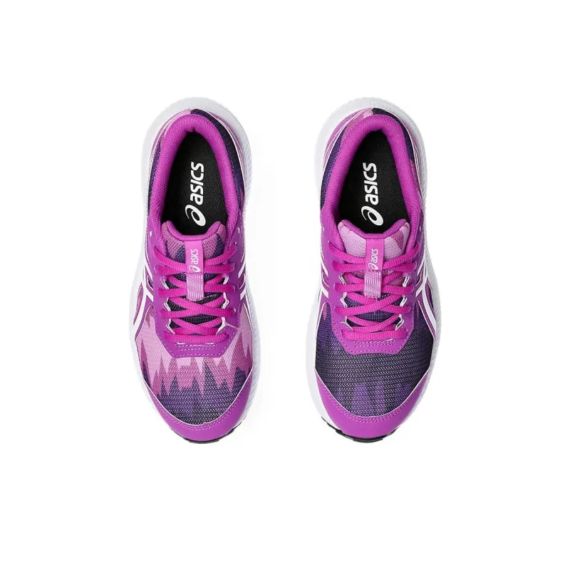 Asics Gel-Contend 8 Anti-Slip Wear-Resistant Low-Top Kids' Running Shoes Purple White Teenagers-2