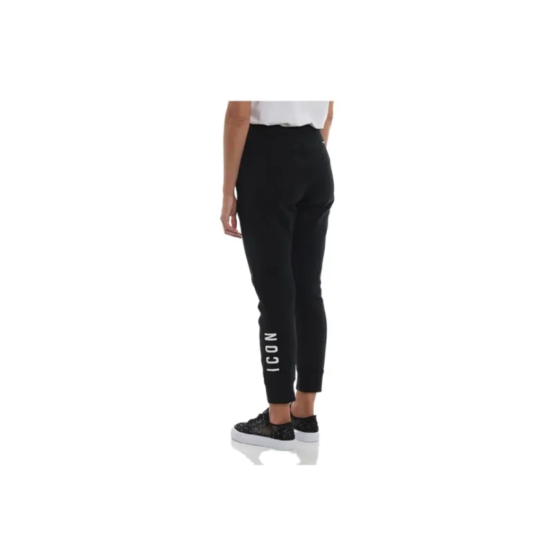 DSQUARED 2 Knitted Sweatpants Women's Black-2