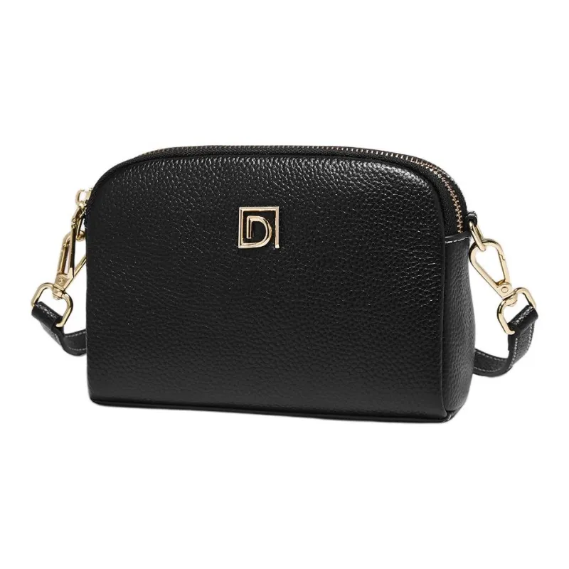 Marino Orlandi Cow Leather Bonded Synthetic Leather Crossbody Bags Shoulder Bags Women's Black/White-1