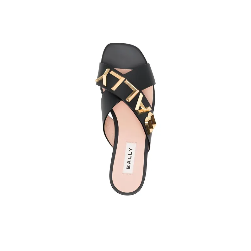 BALLY Logo-plaque Crossover Sandals-3