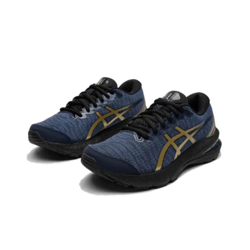 Asics GT 2000 11 Cushioning Breathable Low Top Kids' Running Shoes Blue Black Teenagers-2