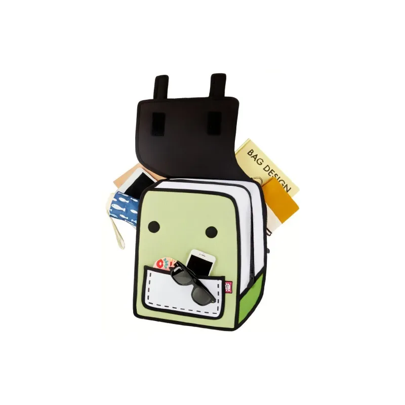 JumpFromPaper Polyester Universe Backpack Handbag Regular Unisex Verdant Green-2
