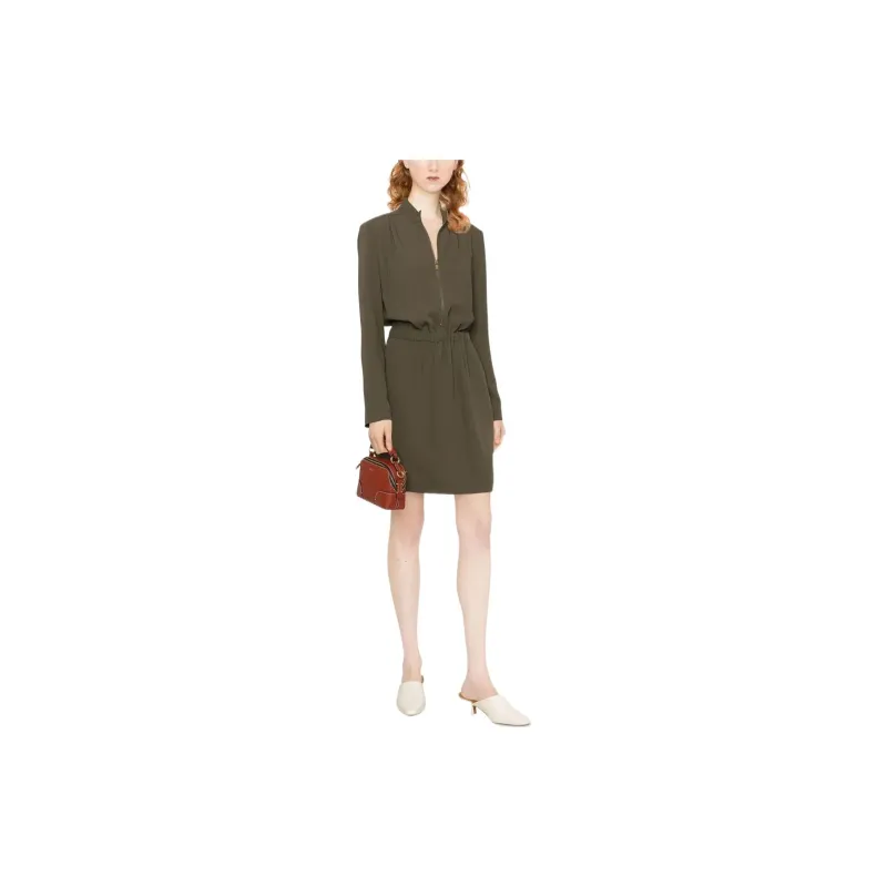 PINKO Long-Sleeved Dresses Women's Green-1