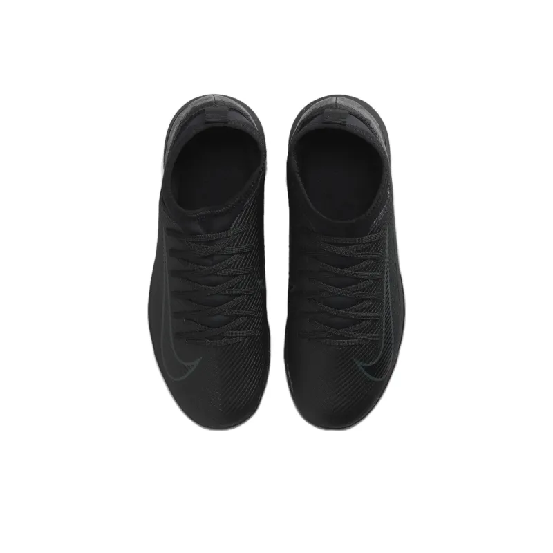 Nike Mercurial Superfly 10 Anti Slip Wear Resistant High Top Kids' Soccer Shoes Black Kids'-3