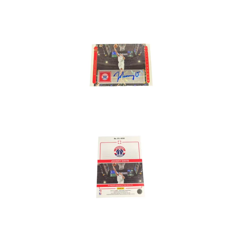 PANINI Johnny Davis 22 23 Wizards Game Used Rising Stars Signature Player Card Access Pass Sports Cards 1 Pc-2