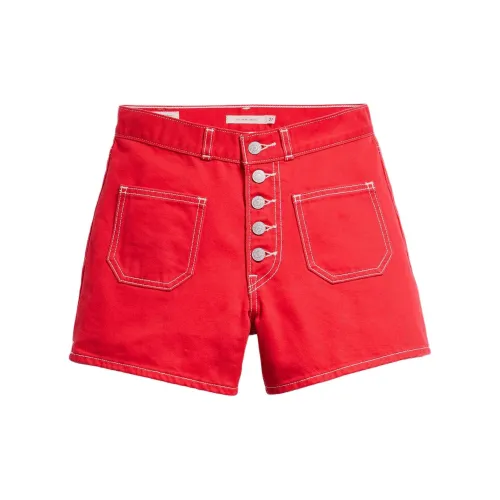 Levis Casual Shorts Women's Red