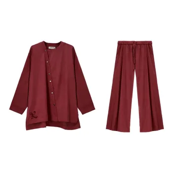 CICADAHOME Border God Pajama Set Men's Mulberry Dye